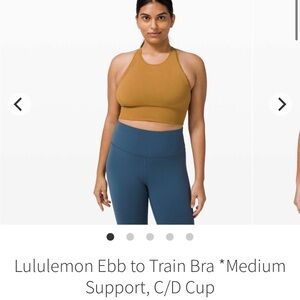 Lululemon Ebb to Train Sports Bra